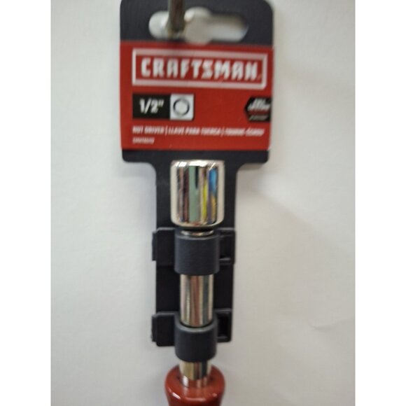 New CRAFTSMAN, 1/2 Inch "NUT DRIVER", Color Coded Red, CMHT65112, SAE - Picture 2 of 3